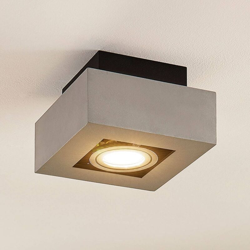 

Arcchio - Foco LED de techo Vince de aluminio, gris plata