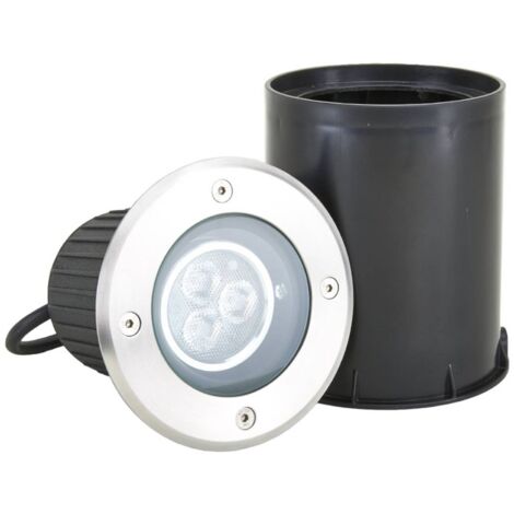 Foco LED empotrable en suelo Jos orientable, IP67