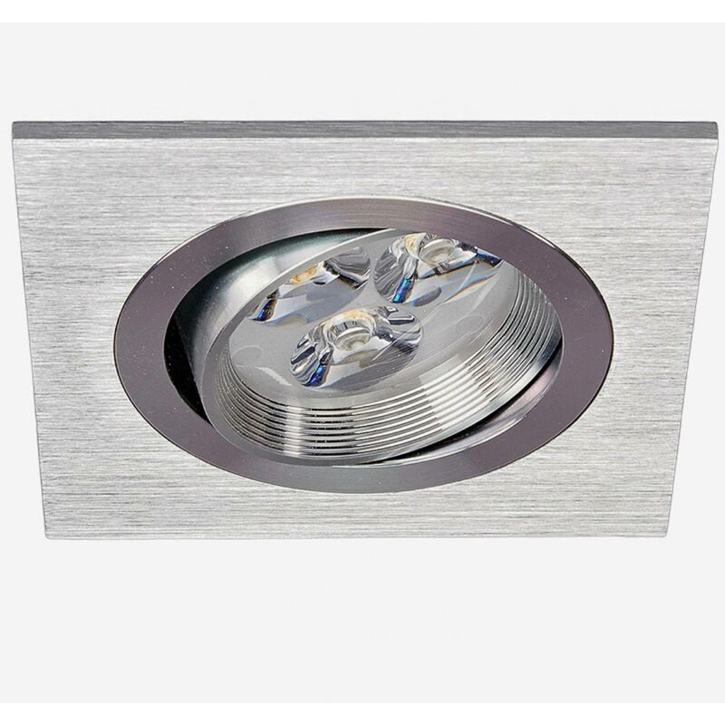 

Foco LED empotrable Tjark rectangular de aluminio