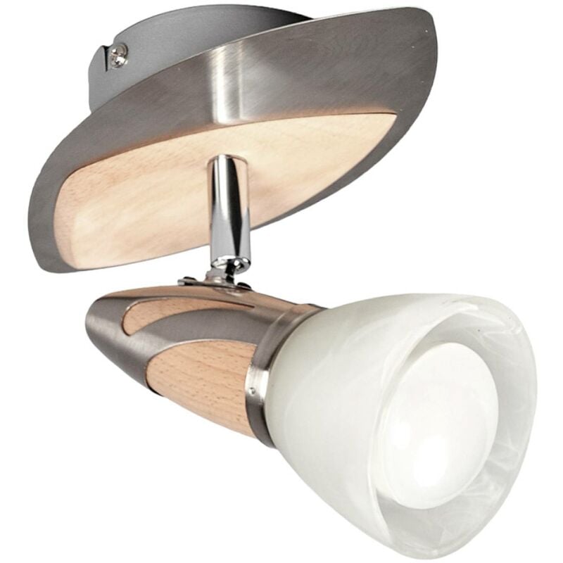

Lindby - Foco Marena con detalles de madera, LED R50 E14
