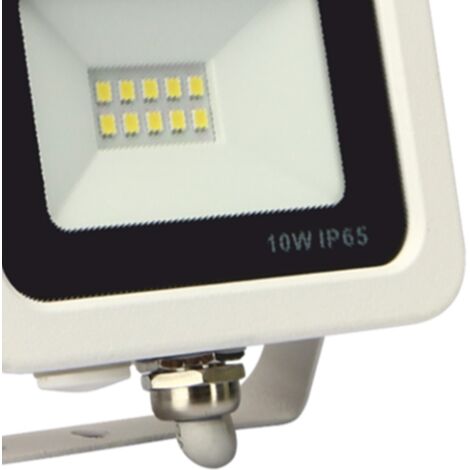 Focor proyector led silver electronics forge + proyector ip65 10w 3000k blanco