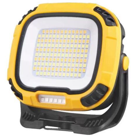 Focos de trabajo portátiles recargables de 30 W, 2000 lm, luces de trabajo LED recargables con 3 temperaturas de color y 4 niveles de brillo y súper succión magnética