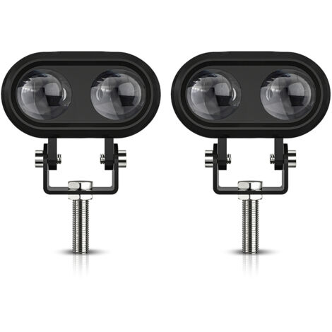 Focos LED, juego de 2, 120W, 12000lm, ultrabrillantes, faros antiniebla, resistentes al agua para coches, camiones, todoterrenos y autocaravanas.