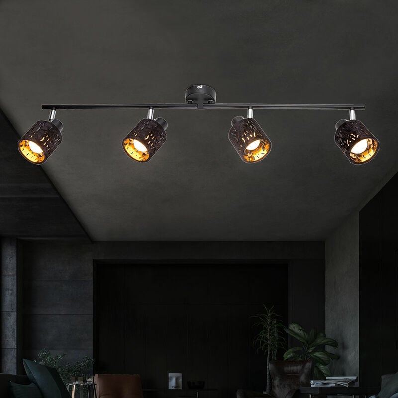 

Focos de techo de terciopelo, salón, dormitorio, foco, orientables en conjunto, incluidas bombillas LED