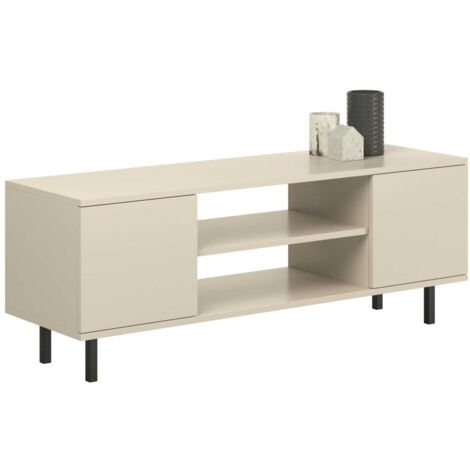 Focus Cashmere RTV-Schrank 135 cm - schwarze Beine