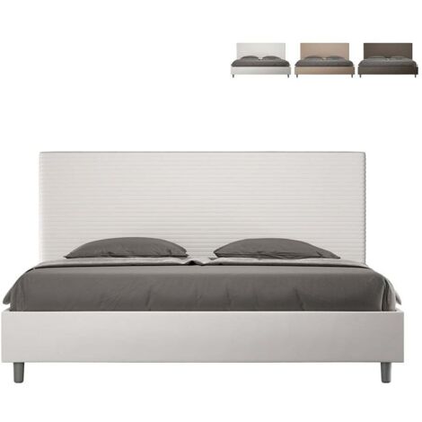 Focus K modernes 180x200 King-Size-Containerbett  Farbe: Weiß - Version: Standardmodell