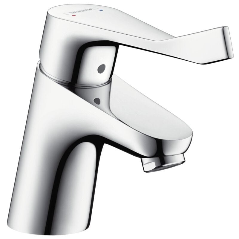 Focus Single lever basin mixer 70 with extra long handle without waste, Chrome (31914000) - Hansgrohe