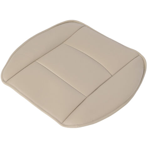 Fodera di ricambio in similpelle PU per sedile auto, protezione per sedile anteriore per berlina/SUV a 4 porte, beige