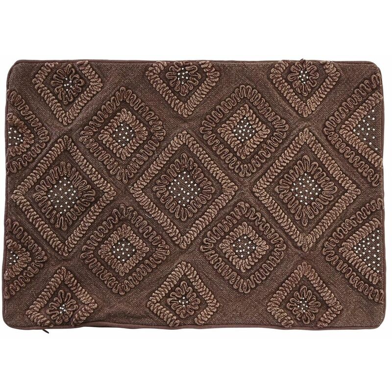 Fodera per cuscino Dkd Home Decor Marrone Rombos