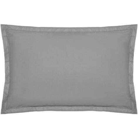 Fodera per cuscino in cotone grigio 50x70cm - Atmosphera créateur d'intérieur