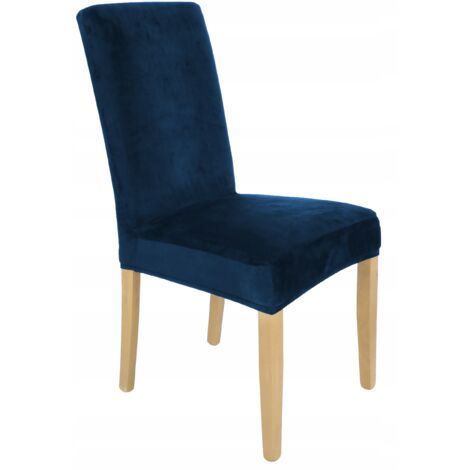 FODERA PER SEDIA IN VELLUTO ELASTICO BLU NAVY [21WH]