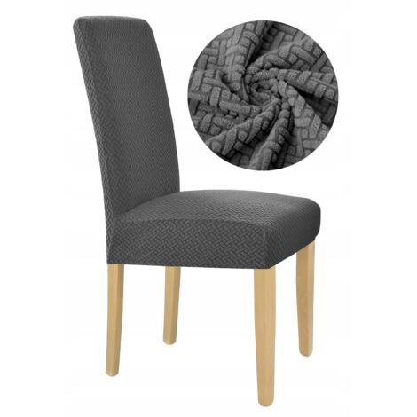 FODERA PER SEDIA JACQUARD ELASTICA GRAFITE [10-Z1-GRF]