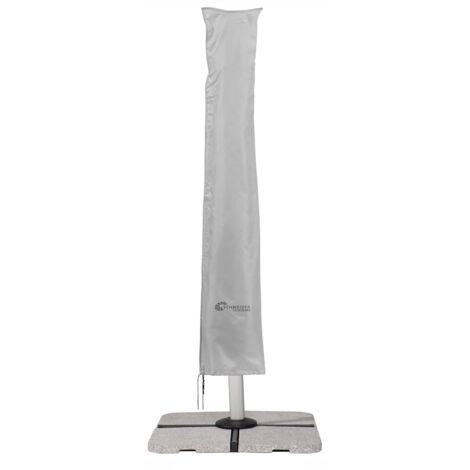 Fodera protettiva Schneider per ombrellone a braccio laterale, grigio argento, fino a 400 cm Ø & 300x300 cm