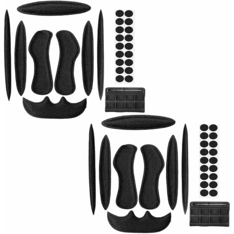 Fodera universale per casco da bicicletta FOREHILL, nera, 2 pezzi
