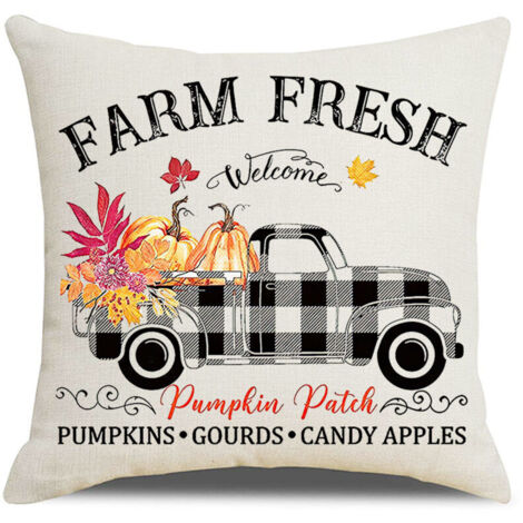 Fodere decorative in lino con motivo per divano/soggiorno, set di 4 fodere decorative per cuscini per divano, soggiorno, 45 x 45 cm