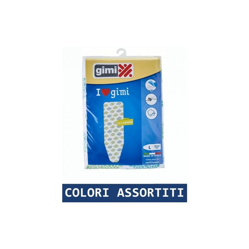 Telo asse da stiro in cotone love Gimi cm.139x55 l per assi da stiro max cm.130x44