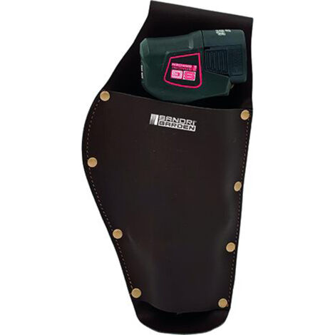 FODERO IN CUOIO FONDINA TASCA ASTUCCIO PORTA FORBICI A BATTERIA SANDRIGARDEN