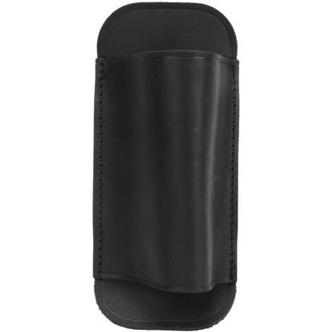 Fodero per coltello in pelle Crazy Horse, finitura pregiata, elegante portacoltello orizzontale, ideale come regalo, nero.