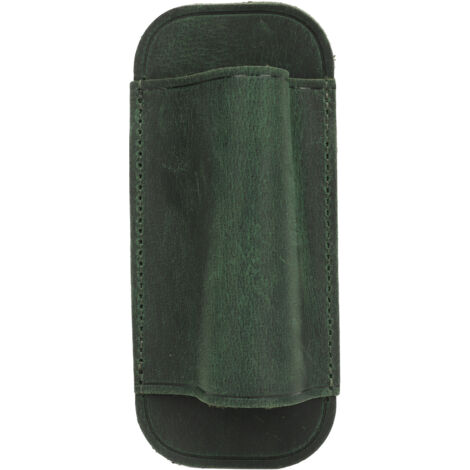 Fodero per coltello in pelle Crazy Horse, squisitamente realizzato, elegante portacoltelli orizzontale, verde