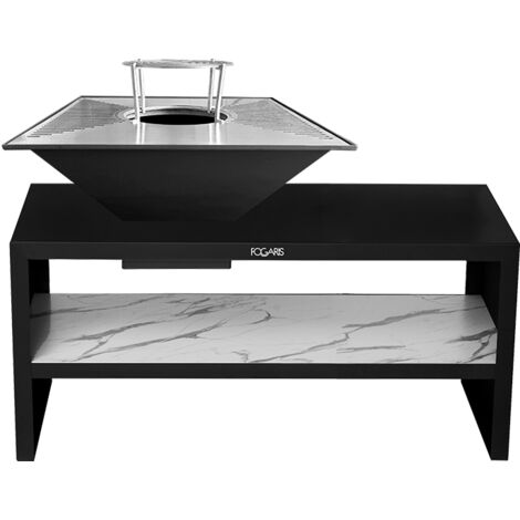FOGARIS Barbacoa TERRAL- MODELO Rectangular+Plancha