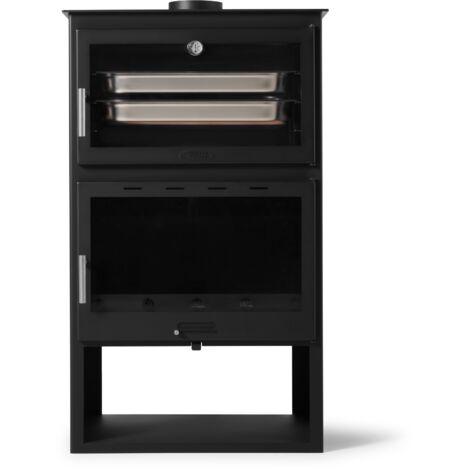 FOGARIS Estufa de leña con HORNO SARMIRA - modelo LEÑERO 15,3kW