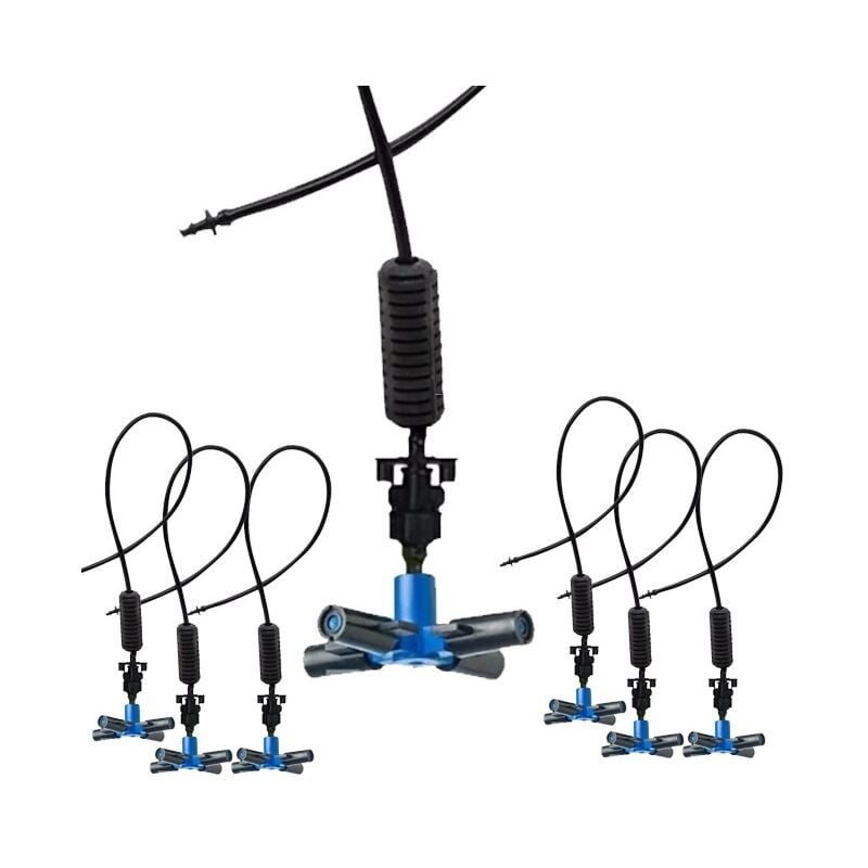 Lot de 50 Nébuliseur Fogger 4 sorties, système de refroidissement professionnel