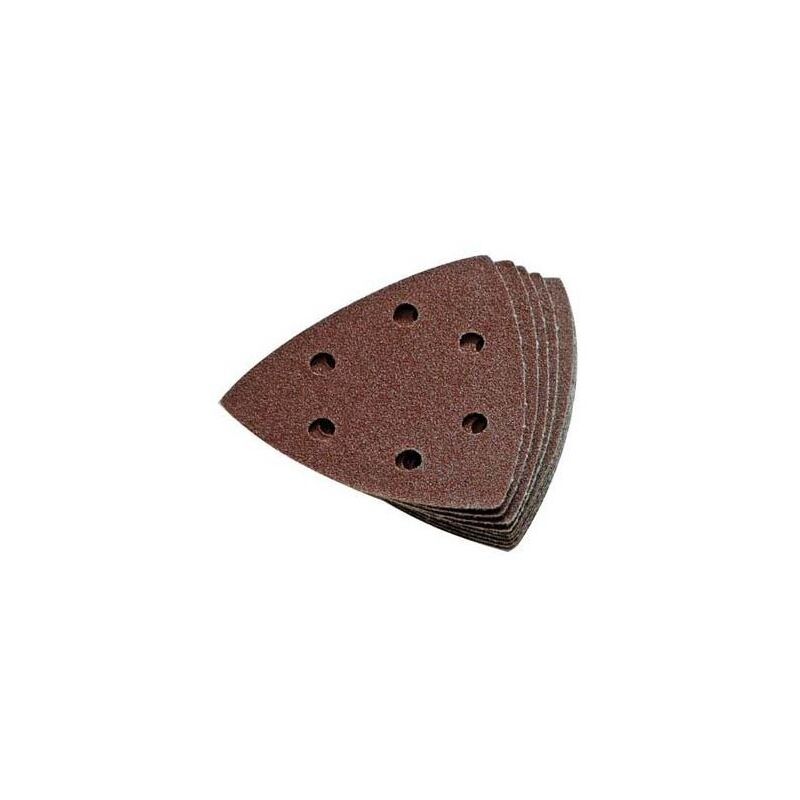 Image of Fogli abrasivi velcro con fori confezione 5 pz grana 80