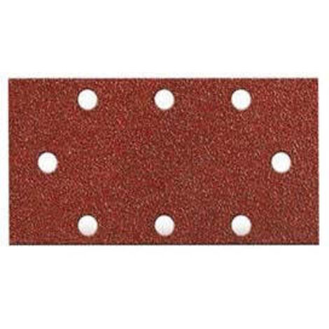 Fogli carta abrasiva forata con velcro per levigatrici fori a circolo - Grana: 120 - Confezione: blister da pz6