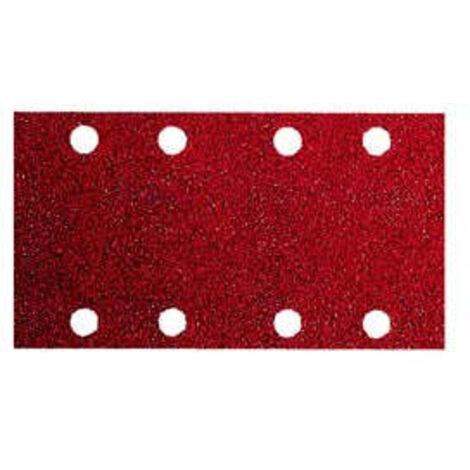 Fogli carta abrasiva forata con velcro per levigatrici mm.93x185 - Confezione: blister da pz 6 - Grana: 120