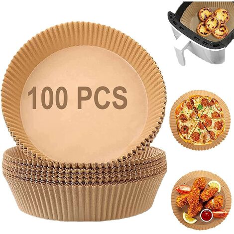 teglie per tortilla rotondi rotondi antiaderenti set da 100 ecc. in carta pergamena per torte rotonde Cerchi di carta pergamena da 20,3 cm 