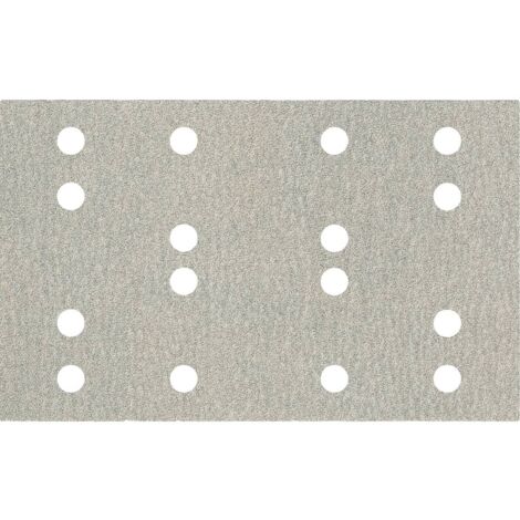 Fogli di colla per adesione 80 x 133 mm, P 120, 16 fori, con adesivo in velcro (SRA) Metabo 635201000
