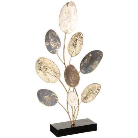 Foglia decorativa eléna h.53cm metallo - Atmosphera créateur d'intérieur