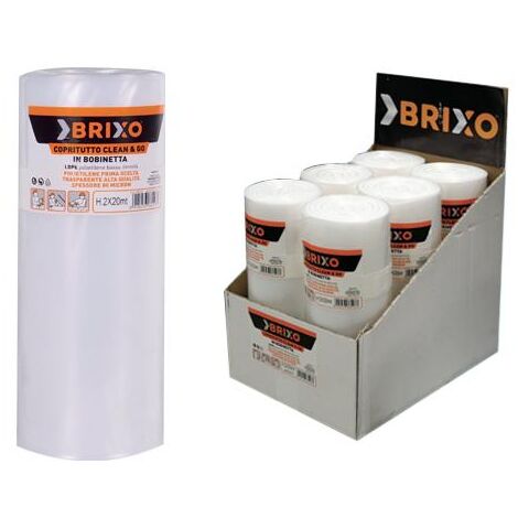 Foglia polietilene trasparente Brixo - H4x10 mt. Conf. 6 Pz
