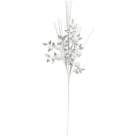Foglie di ramo argentate 75 cm - Atmosphera créateur d'intérieur