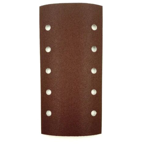 FOGLIO ABRASIVO VELCRATO 115X228 mm 8 FORI  Grana P80