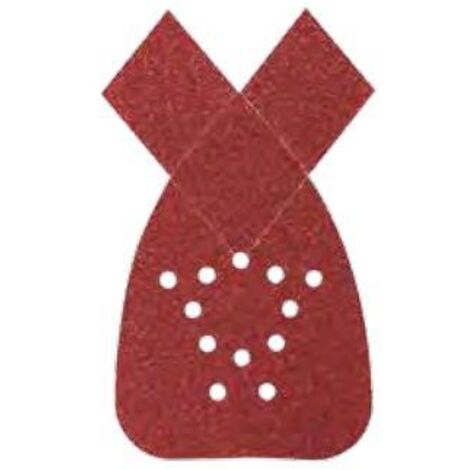 Foglio abrasivo velcrato Stanley forato grana 120 per smerigliatrice mouse 5 pezzi