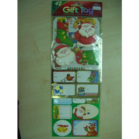 Foglio di 42 etichette regalo autoadesive - Renna - Feeric lights & christmas