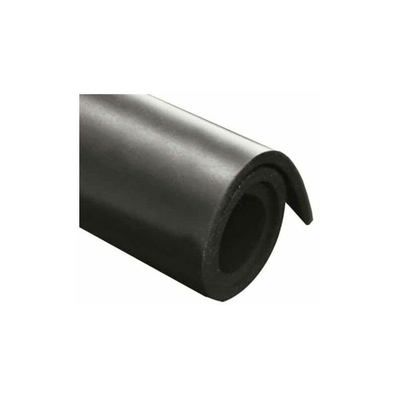 foglio di gomma naturale 100x140cm 10 millimetri di spessore - Noir