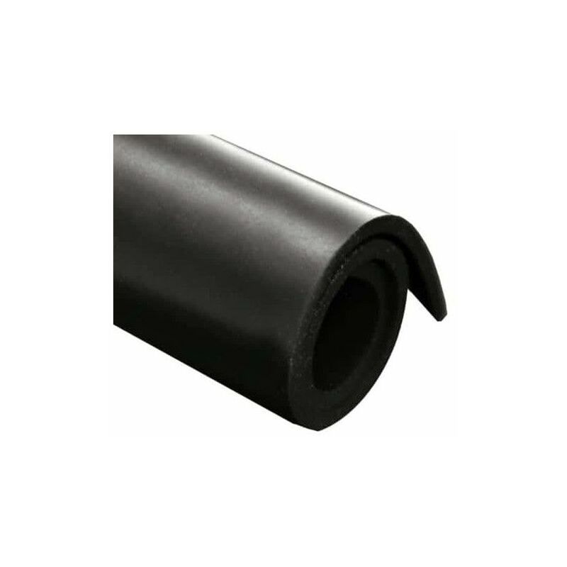 foglio di gomma Neoprene spessore 1,5 millimetri 100x140cm - Noir
