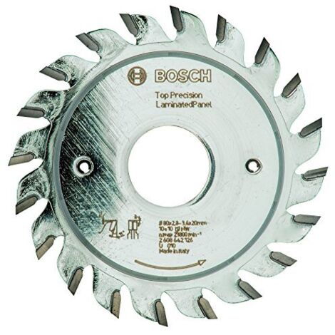 Foglio di taglio di precisione superiore, ideale per pannelli laminati, 80 x 20 x 2,8 - 3,6 mm