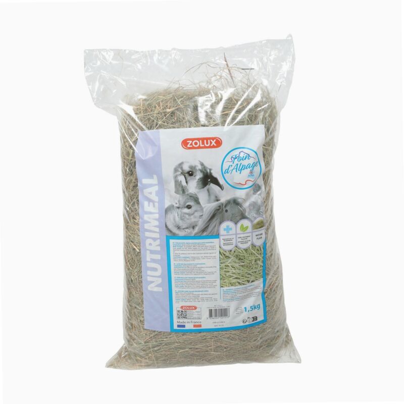 Foin d'Alpages Premium, aliments complémentaires pour rongeurs Zolux 1500 g