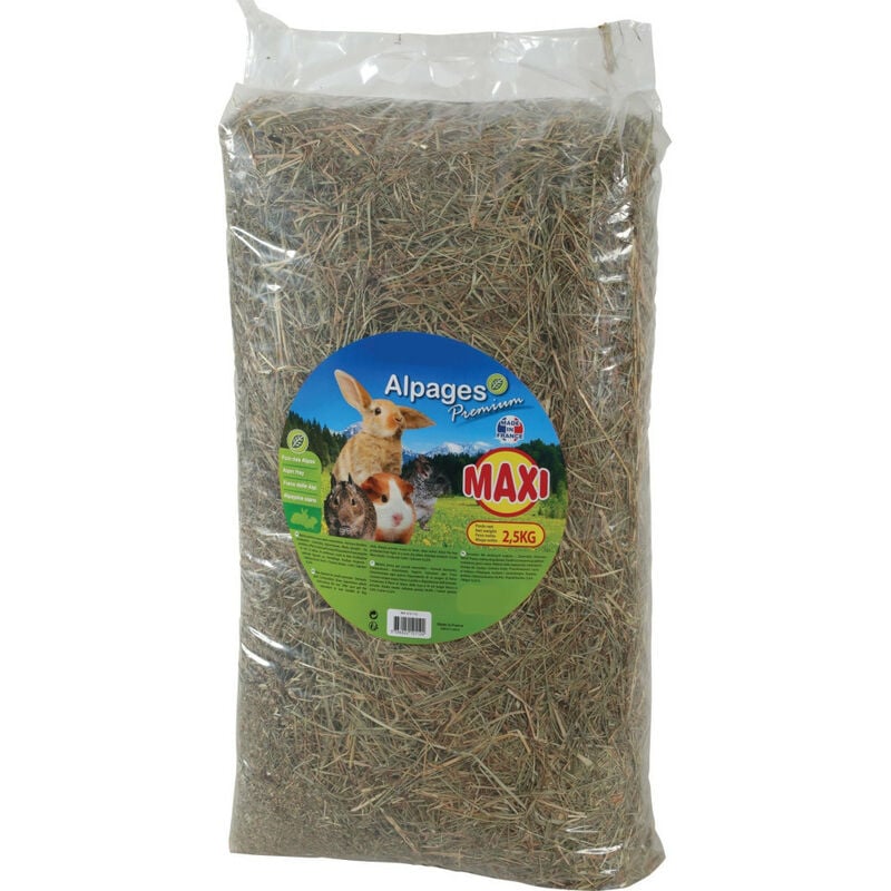 Animallparadise - Foin des Alpes premium 2,5 kg pour rongeur