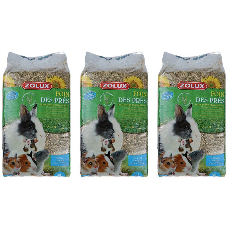 Foin des près pour rongeurs (Lot de 3)