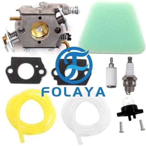 FOLAYA Carburateur avec filtre à air pour Walbro W-20 WT-89 WT-324 WT-625 WT-637 WT-662 Sears Craftsman Poulan222 262 1900 1950 2155