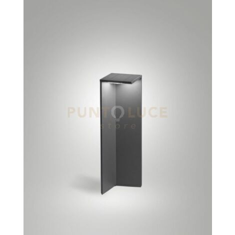 FOLD PALETTO SOLAR GRIGIO SCURO CON PANNELLO SOLARE CREPUSCOLARE CON SENSORE A LED 2,7W 3000K 388LM