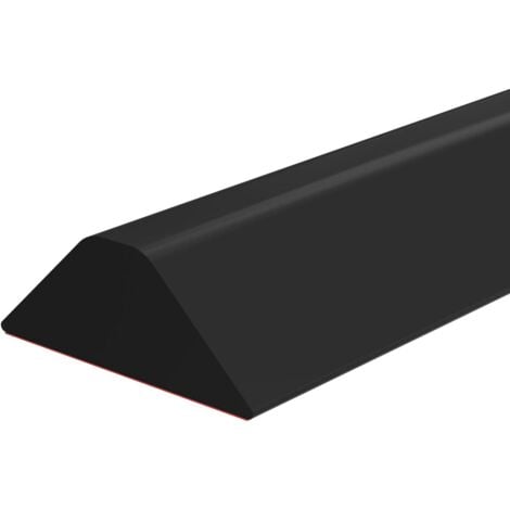 Foldable Bathroom Water Stopper Flood Barrier Rubber Water Dam Wet Room Floor Barrier Shower Threshold Water Guard (Color : Black, Size : 1m/39in)