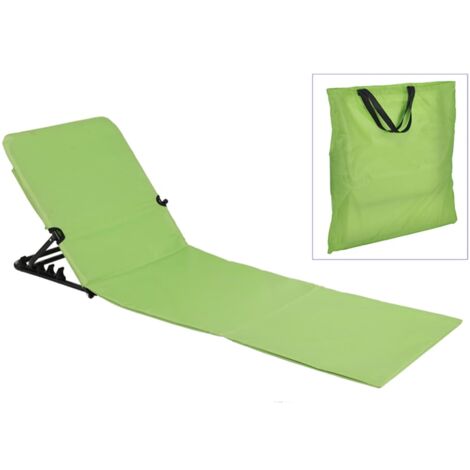 Foldable Beach Mat Chair PVC Green HI