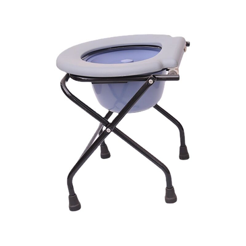 Morejieka - Foldable Bedside Commodes Chair, Non-Slip Bathroom Shower Chairs,Portable Toilet Chair with Toilet,Easy To Store,Ideal for Elderly