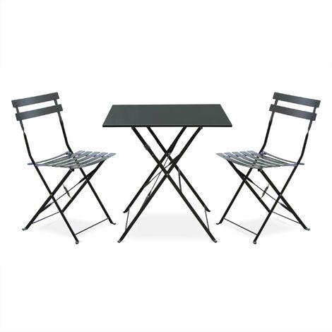 Foldable Bistro garden set - 2 chairs - Emilia 70