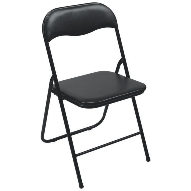Chaise pliante - noir